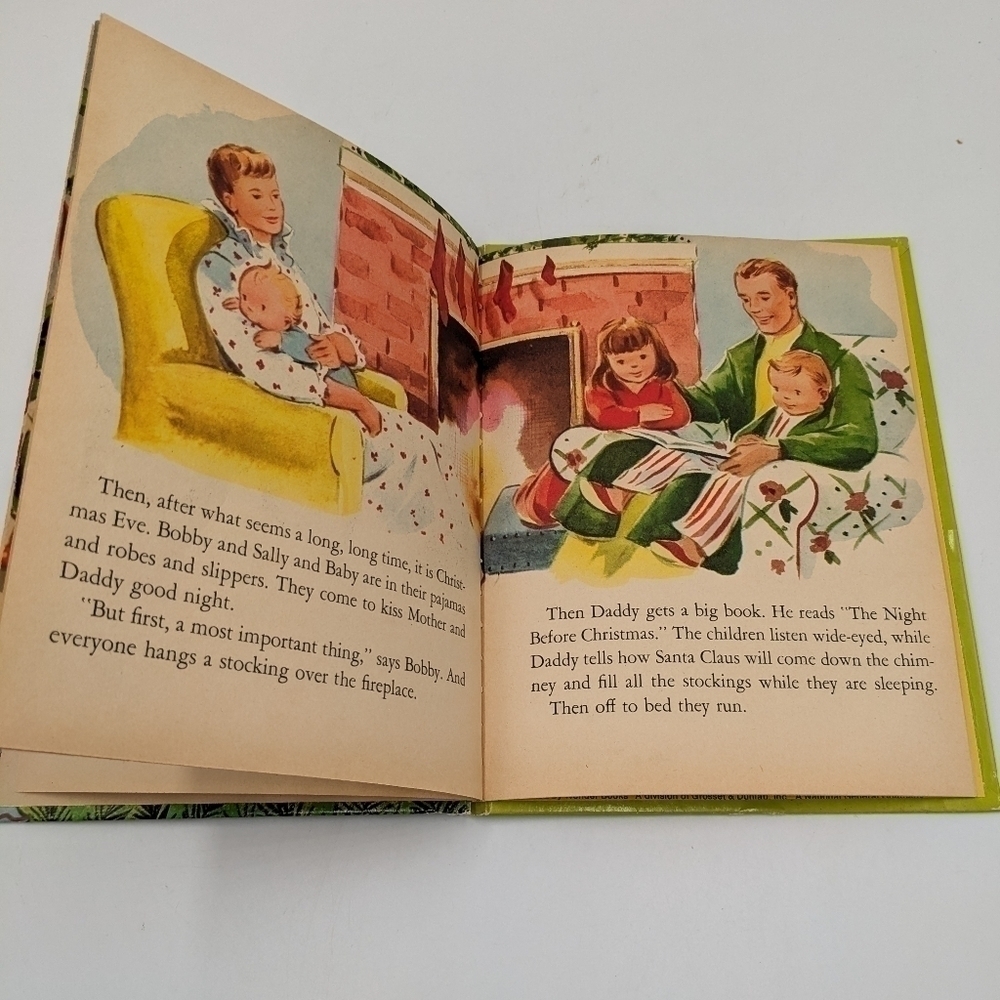 Vintage Waiting for Santa Claus Wonder Books 1952 Christmas - Picture 4 of 5